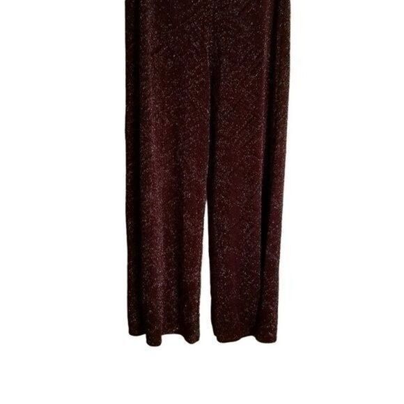 ROW A Metallic Wrap Jumpsuit  Maroon Purple - XXL - NWOT  8 0054 - Picture 9 of 12